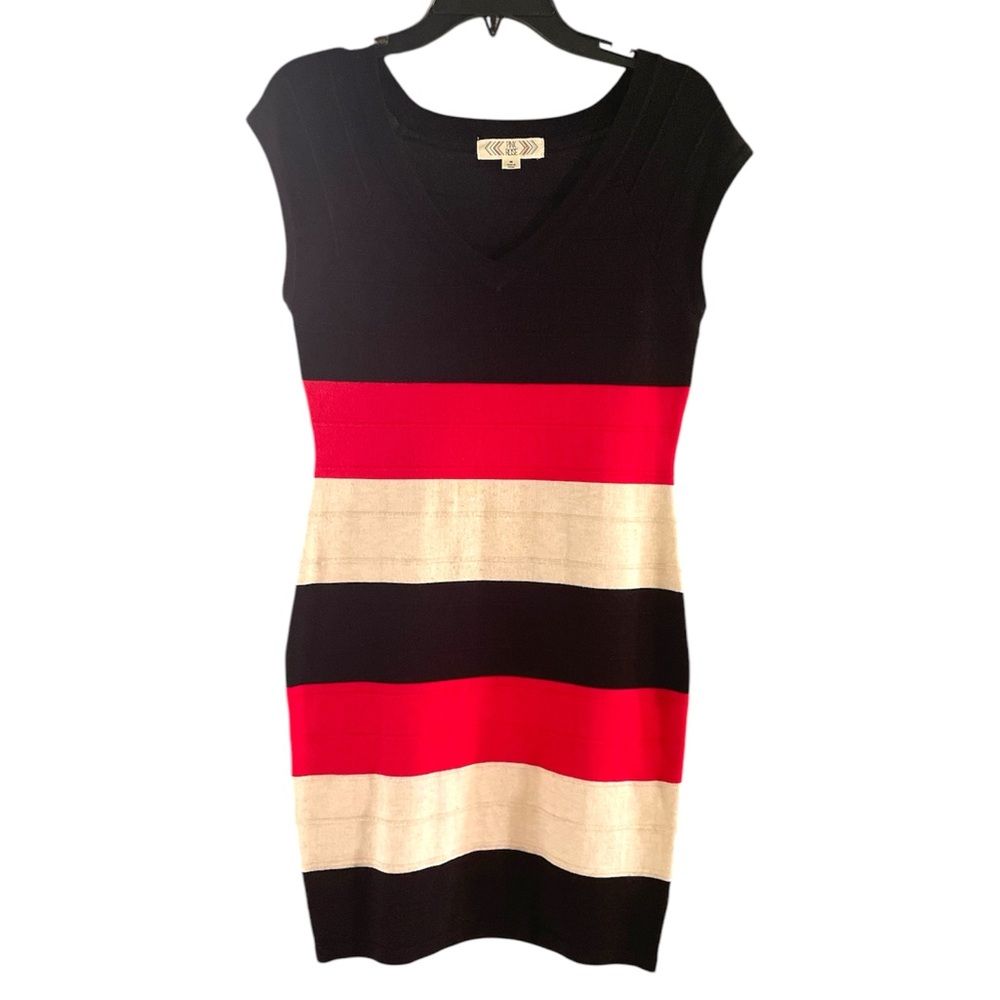 PINK ROSE Color Block Dress